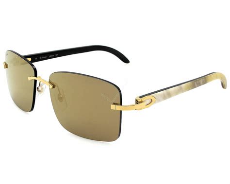 cheap cartier buffalo horn sunglasses|cartier glasses genuine horn.